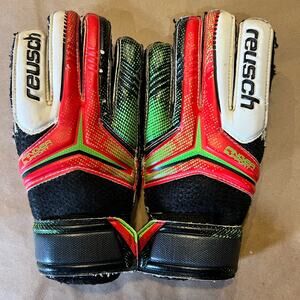 Reusch receptor finger support goalie gloves Youth size 5 soccer futsal